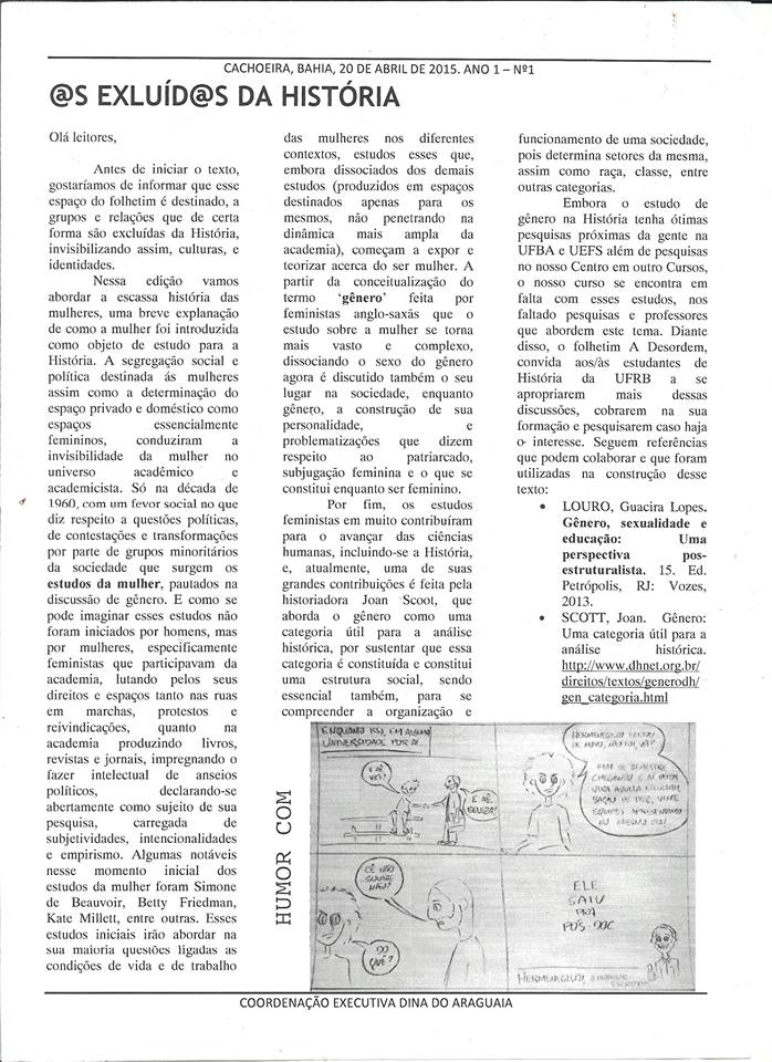 “@s Excluíd@s da História”