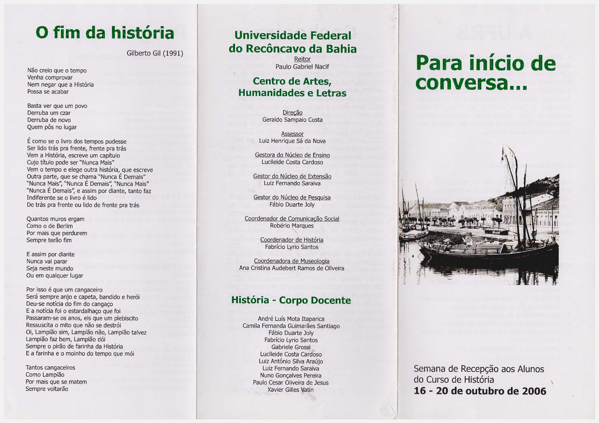 Para início de conversa...