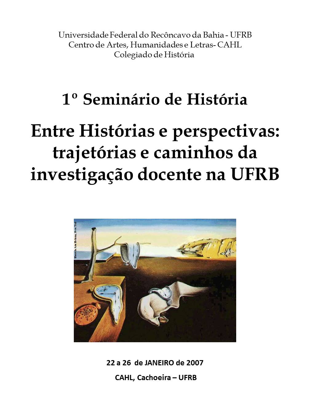 1º Seminário de História
