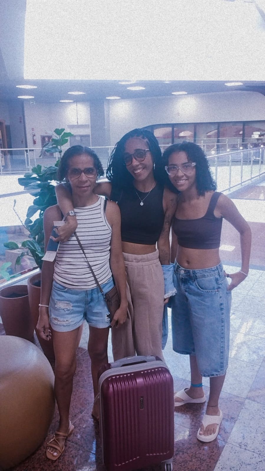 Jamile no aeroporto de Salvador