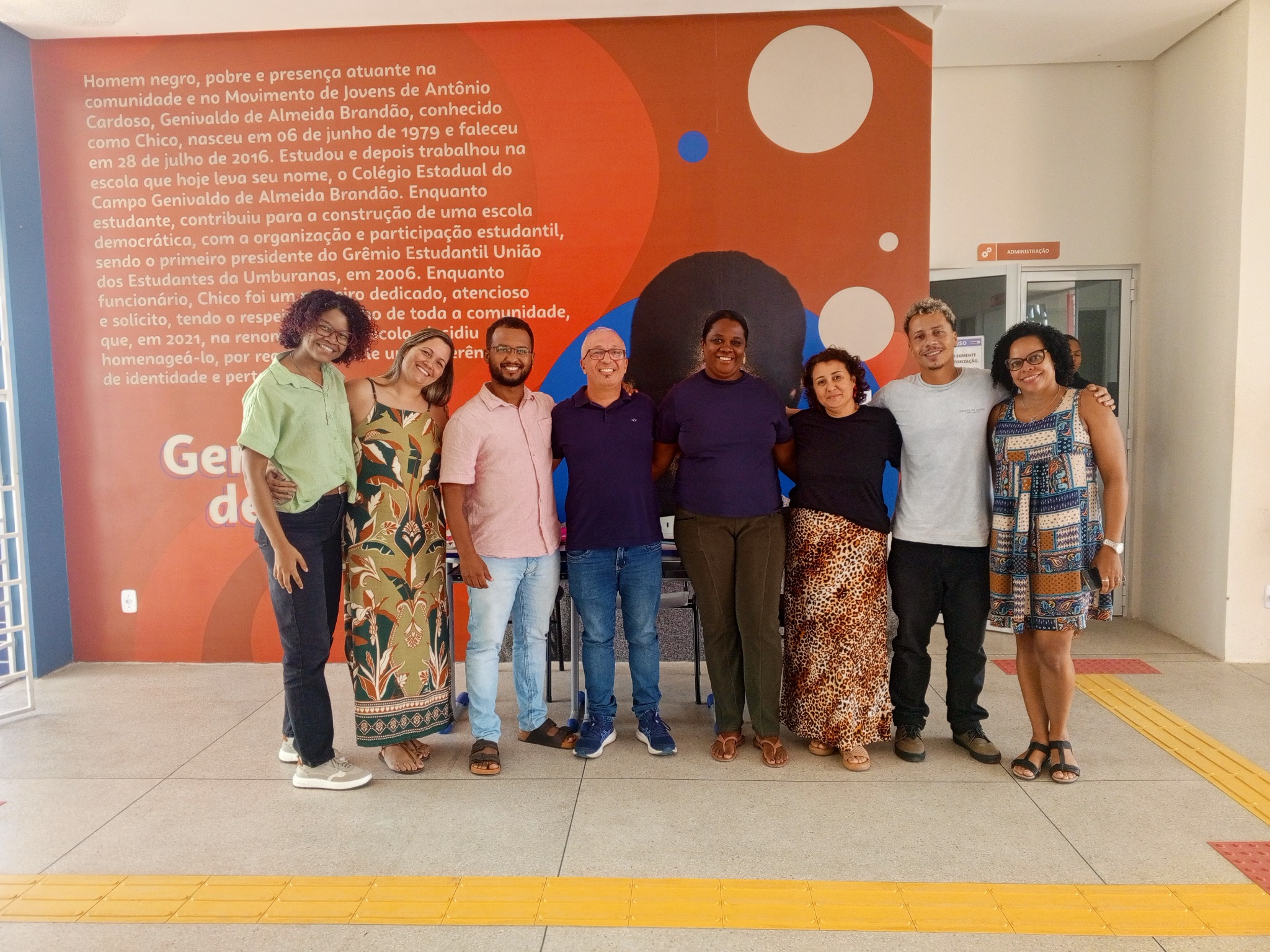 Sandro no Colégio Estadual do Campo de Tempo Integral Genivaldo de Almeida Brandão