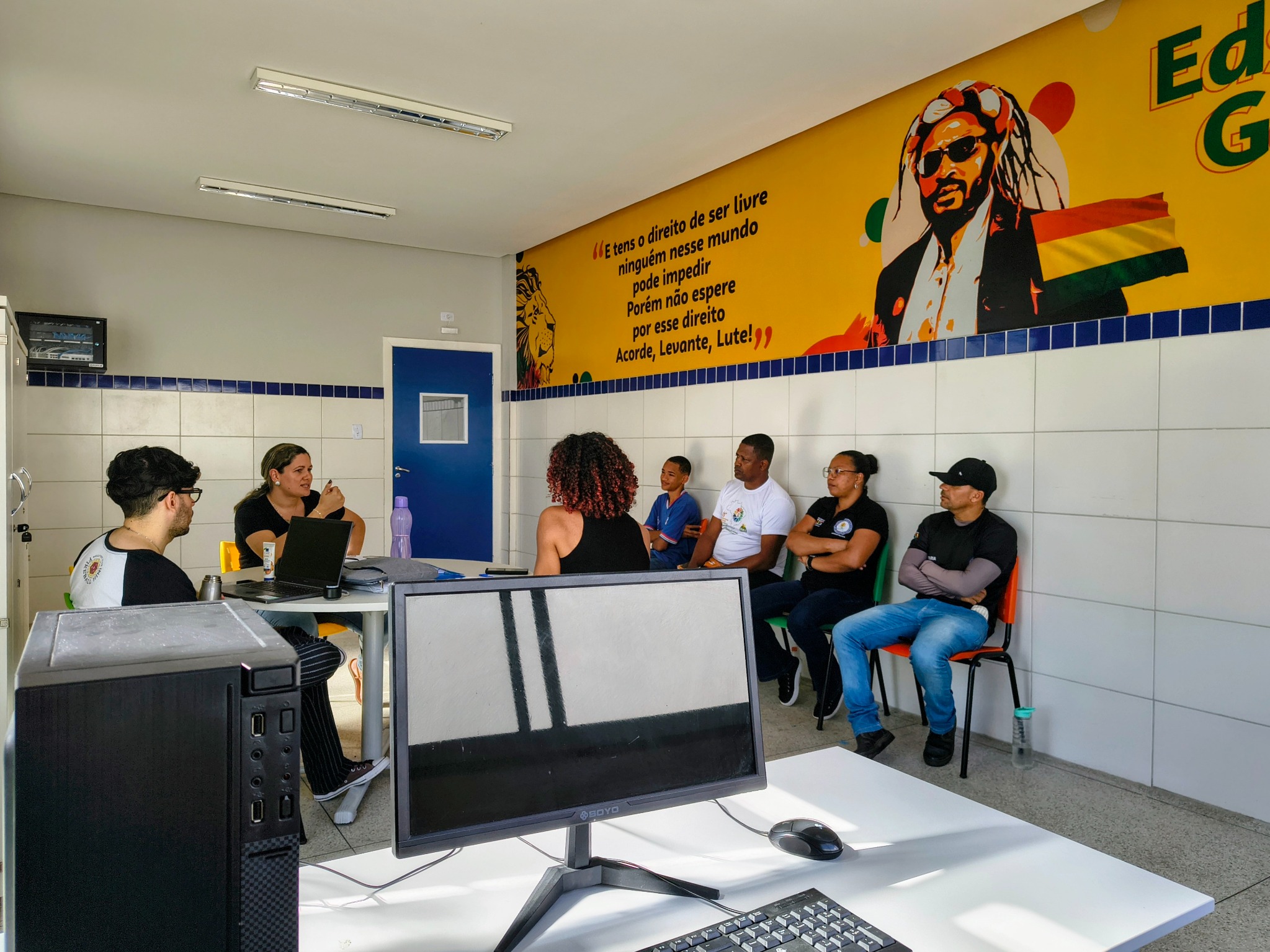 Reunião de colegiado escolar em Antônio Cardoso em 2025