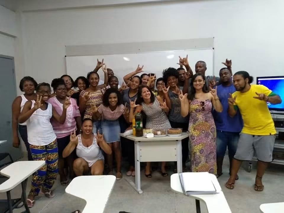 Registro de aula de Libras